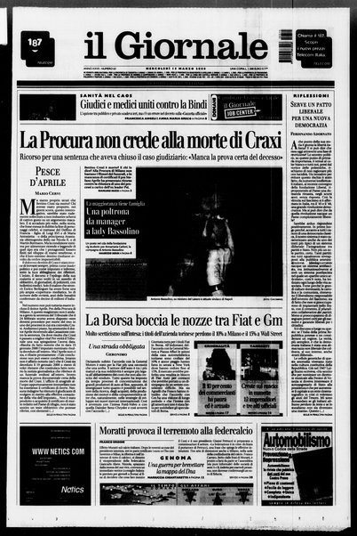 Il giornale : quotidiano del mattino